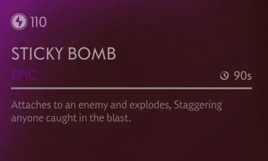 sticky bomb description