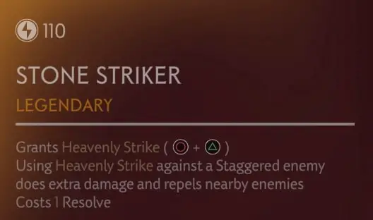 stone striker description