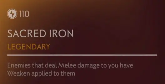 sacred iron description