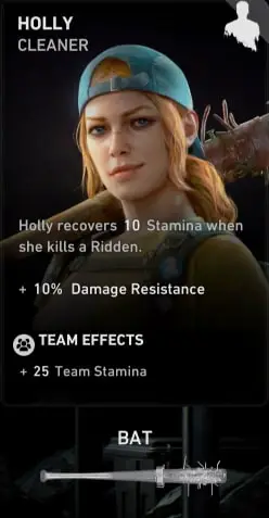 holly character card