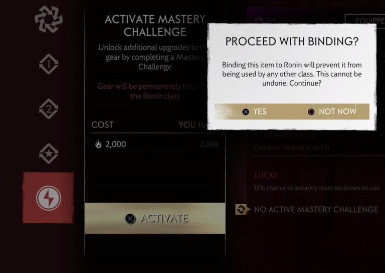 Gear Item Mastery Activations Guide | Ghost of Tushima Legends